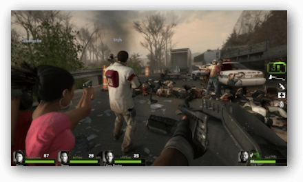 Геймплей Left 4 Dead 2 — выживание против зомби