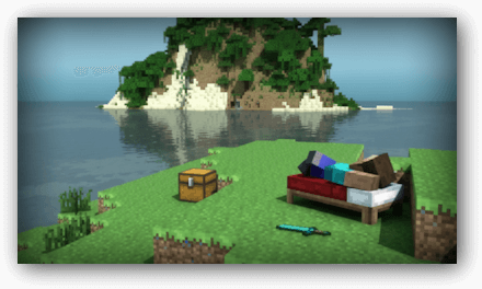 Персонаж из Minecraft с киркой